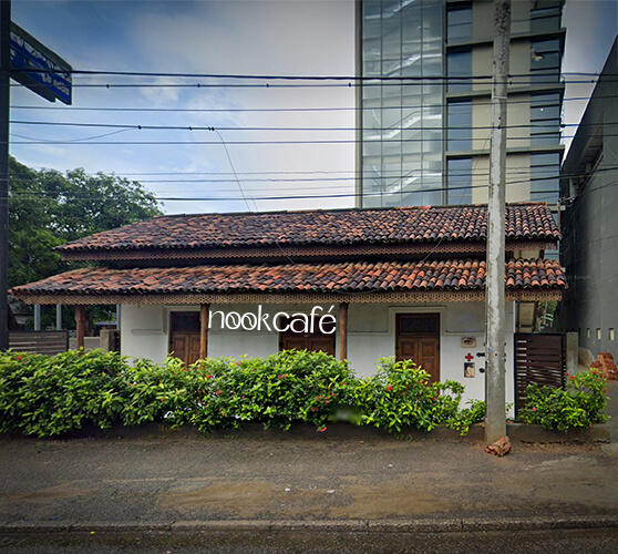 Nook Cafe nookcafe - Mount Lavinia location exterior and interior view - Premium coffee experience